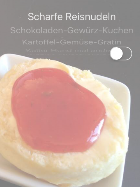 Rezeptauswahl