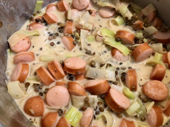 Linsen-Wurst-Ragout